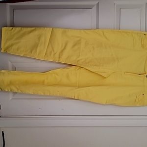 Yellow Denim Jeans Size 16